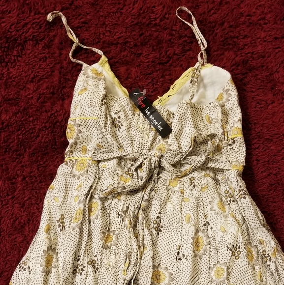 Fire Los Angeles Boho Spaghetti Strap Dress New with Tag - Picture 3 of 16